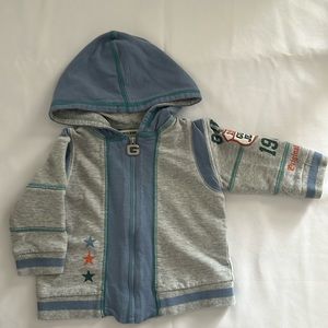 Guess Gray Blue Hoodie